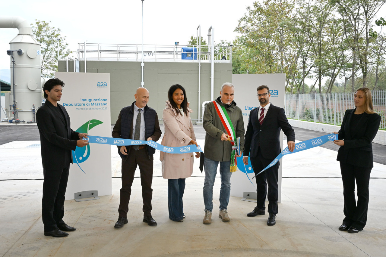 A2A inaugura il nuovo depuratore di Mazzano da 13 milioni